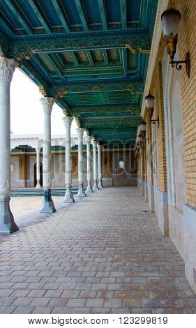 Memorial Complex Mausoleum in Samarkand Republic of Uzbekistan Central Asia march 2016. Memorial Complex of Imam Al-Bukhari. Samarkand is one of the ancient cities on the famous Silk Road