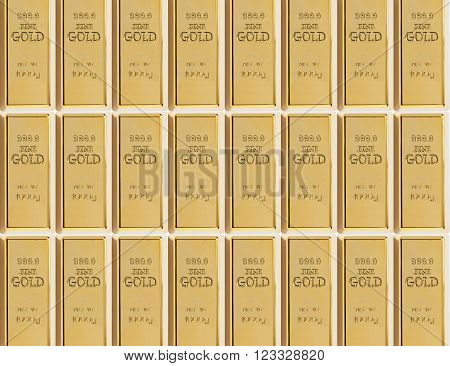 background from a sample of 999 gold bars