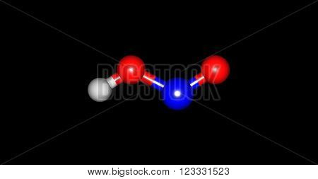 Nitrous acid or HNO2 is a weak and monobasic acid known only in solution and in the form of nitrite salts.