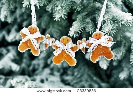 Gingerbread Mans as a Christmas Decoration - Christmas time