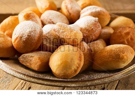 Traditional Kazakh (Asian) baursak dish prepared from dough