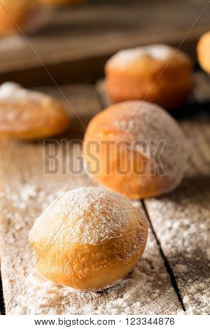 Traditional Kazakh (Asian) baursak dish prepared from dough
