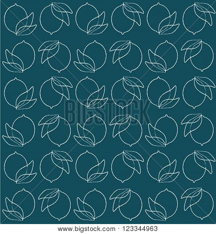 lemon vector seamless pattern, vector background,vector texture