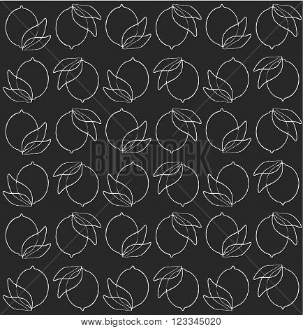 lemon vector seamless pattern, vector background,vector texture