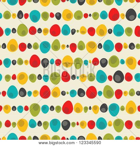 Seamless oval spots pattern background. Idea for textile print, web background or other.