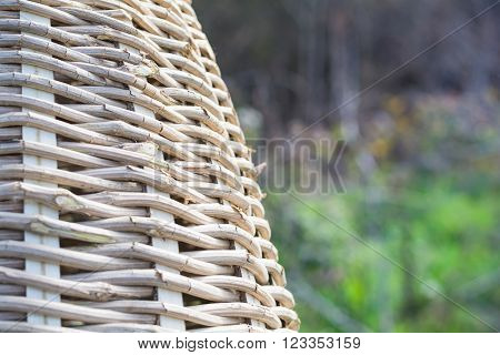 Handmade hive of bees to capture bee swarms in nature