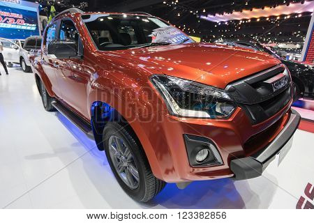 Isuzu car,showed in Thailand the 37th Bangkok International Motor Show on 24 March 2016