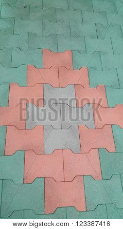 Closeup photo of rubber floor, can be use as background