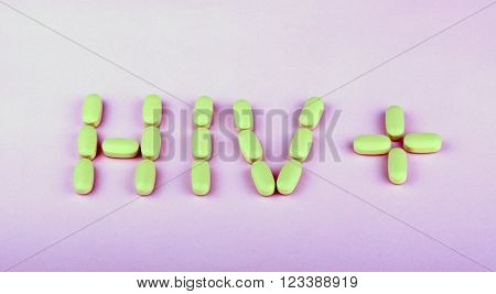 image of many hiv therapy efavirenz on pink background