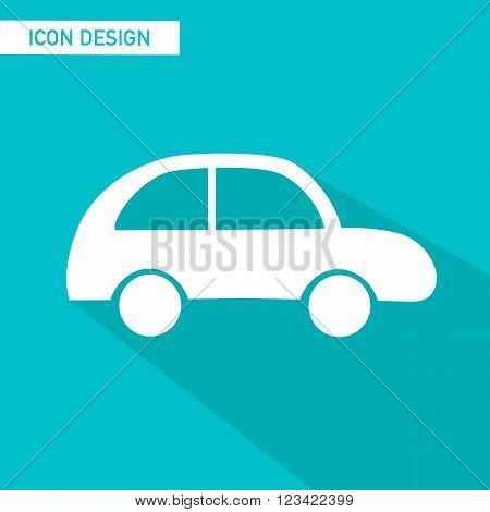 Car flat icon vector design. vector illustration