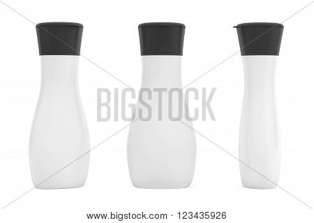 lank Plastic Tube Packing for Cosmetics on a white background. 3d Rendering