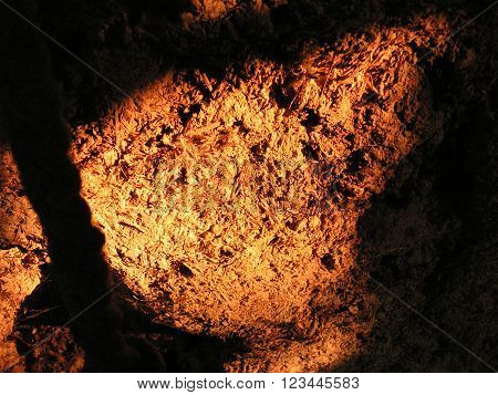 Loam texture from an old house wall.