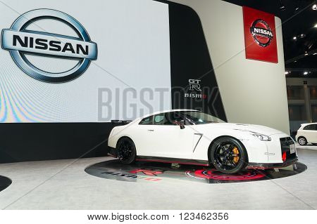 Nonthaburi - March 23: Nissan Gtr Nismo On Display At The 37Th Bangkok International Motor Show On M