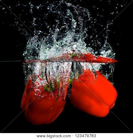 Red Pepper In Water