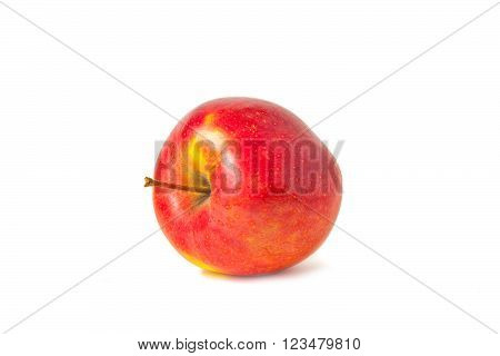 Sweet red apple  on a white background isolated
