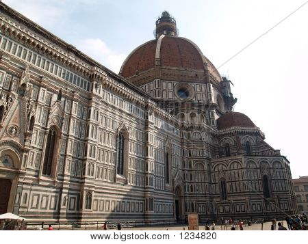 Details over een kathedraal In Florence