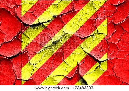 Grunge cracked Signal flag with some soft shades and highlights