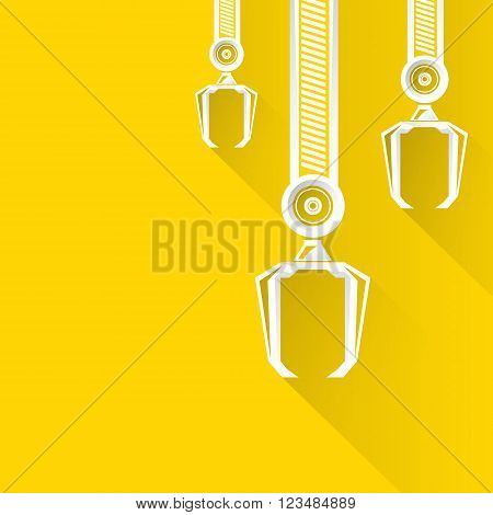 Clean technology background design template. vector robotic arm symbol. robot hand.