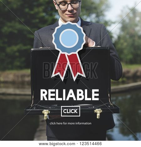 Reliable Trusty Badge Responsible Concept