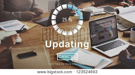 Updating Upgrade Software Program Data Technology Concept