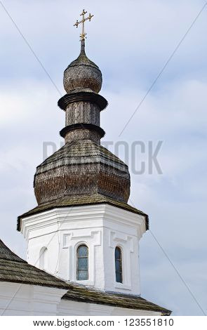 Wooden dome of St. Michael's Monastery in Kiev
