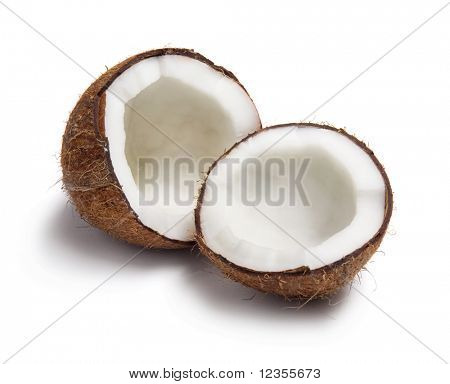Noix de coco fêlé