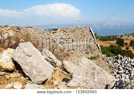 From The Hill In   Selge  Ruins And Nature