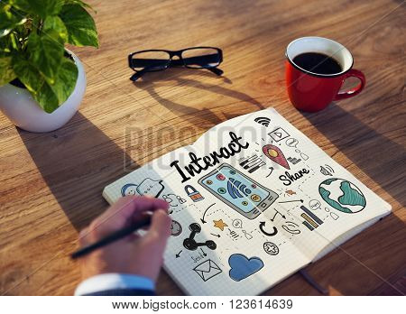 Interact Interaction Interactive Interacting Group Concept