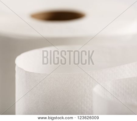 One White Toilet Paper Roll