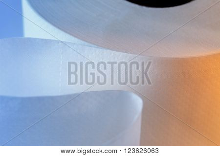 One White Toilet Paper Roll