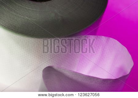 One White Toilet Paper Roll