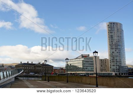 Customs House in downtown of Belfast (United Kingdom)