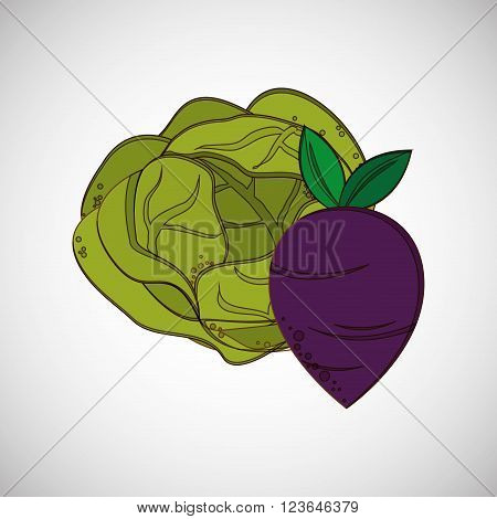 Organic shop concept with icon design, vector illustration 10 eps graphic