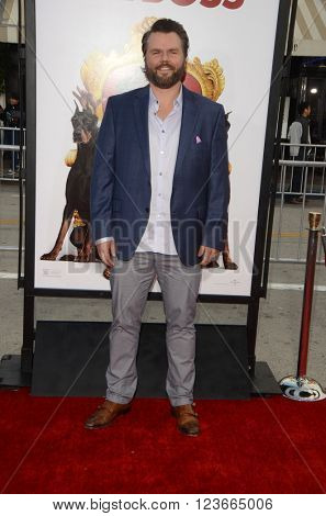LOS ANGELES - MAR 28:  Tyler Labine at the The Boss World Premeire at the Village Theater on March 28, 2016 in Westwood, CA