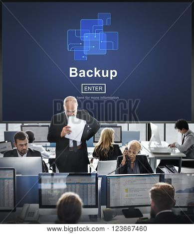 Backup Data Storage Database Restore Safety Security Concept