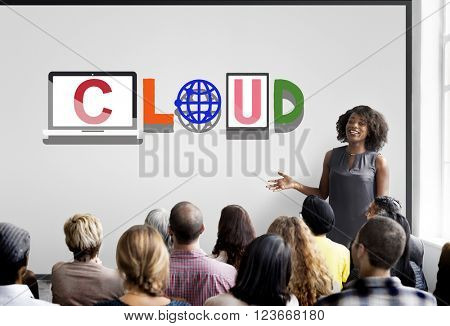 Cloud Computing Database Server Network Concept