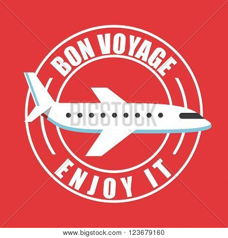 von voyage seal design, vector illustration eps10 graphic
