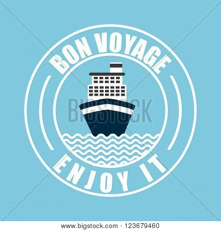 von voyage seal design, vector illustration eps10 graphic