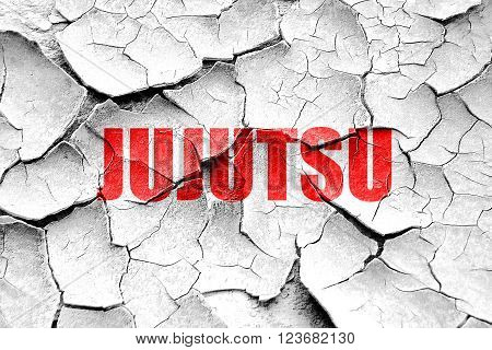 Grunge cracked jujutsu sign background with some soft smooth lines