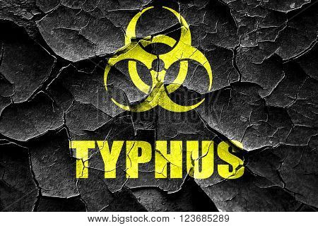 Grunge cracked Typhus concept background with some soft smooth lines