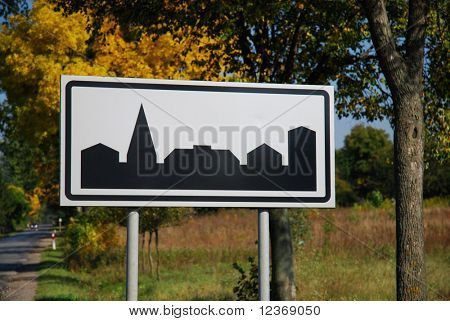 Stadt Zeichen