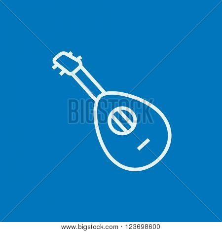Mandolin line icon.