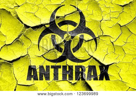 Grunge cracked Anthrax virus concept background with some soft smooth lines
