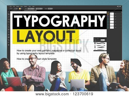 Typography Layout Responsive Design Creative Concept
