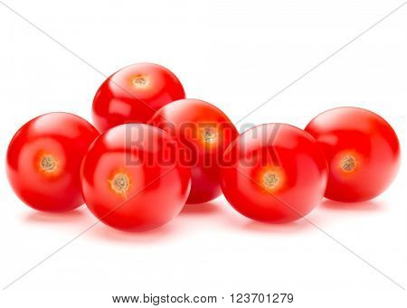 fresh cherry tomato isolated on white background cutout