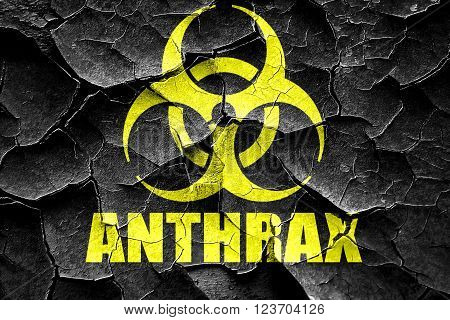 Grunge cracked Anthrax virus concept background with some soft smooth lines