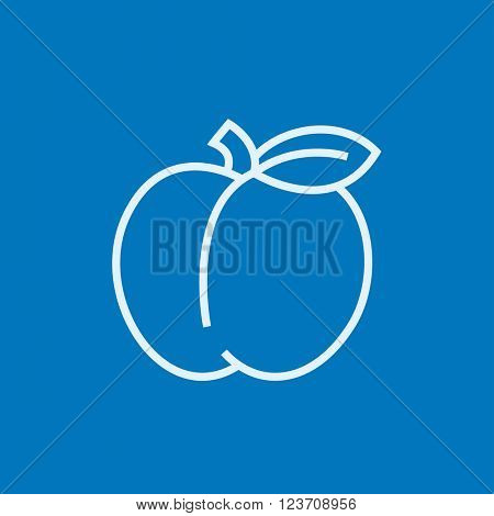 Apple line icon.