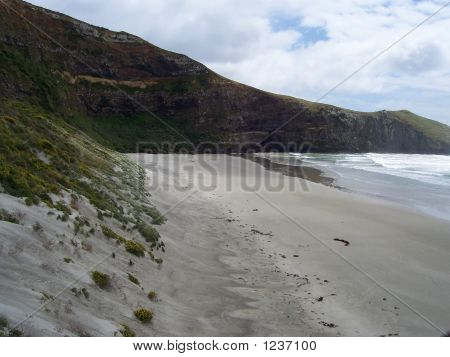 Spiaggia sulla penisola di Otago
