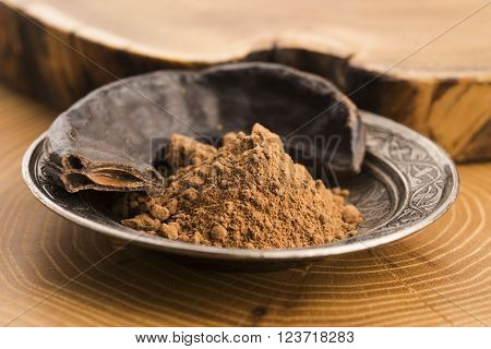 Carob Pods And Carob Powder