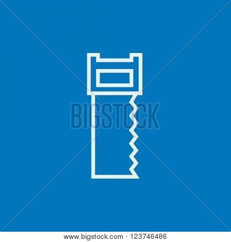 Saw line icon.